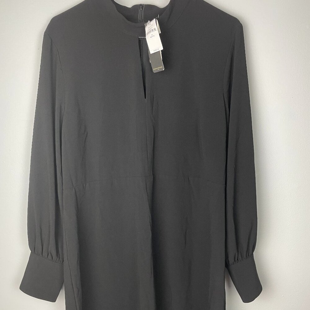 Banana Republic shift dress black size 16P NWT